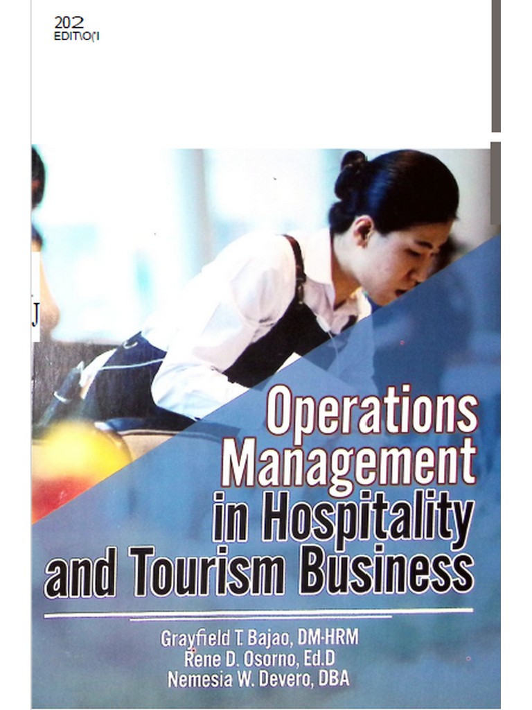 Operations Management in Hospitality and Tourism Business by Bajao at. al 2021